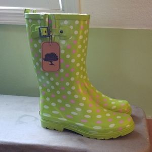 Chooka Polka dot rain boots